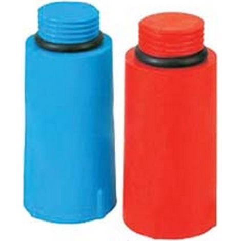 50PZ TAPPO PROVA IMPIANTI IN PEHD 1/2" - M 1/2" blu