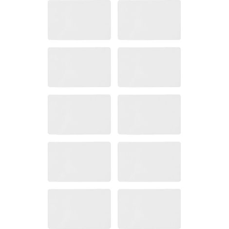 10 pièces carte à puce inscriptible 125khz T5577 proximité sans contact Compatible avec le système de contrôle d'accès au lecteur au format 1386 1326 blanc (1/5)