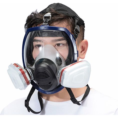 Boîtier de filtre à gaz de protection anti-poussière pour écran facial, écran facial pour peinture et pulvérisation (Boîtier de filtre pour écran facial n° 7) (1/5)