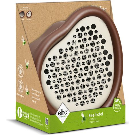 Elho Organic Bee Hotel 25 Marrone castagna Varie forme (1/2)
