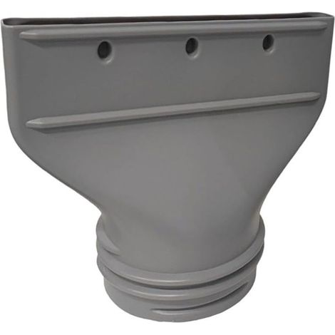 Flacher Anschluss für mobile Klimageräte, Abluftschlauchadapter für Durchmesser 130–150 mm, Fensteradapter, Düse, 25,7 x 3,5 x 23,5 cm, grau (1/5)