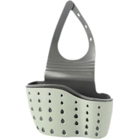 Porte-éponge/porte-savon pour évier de cuisine, accessoires d'évier avec trous d'évacuation pour le séchage, support multifonctionnel pour éponges à récurer-green
