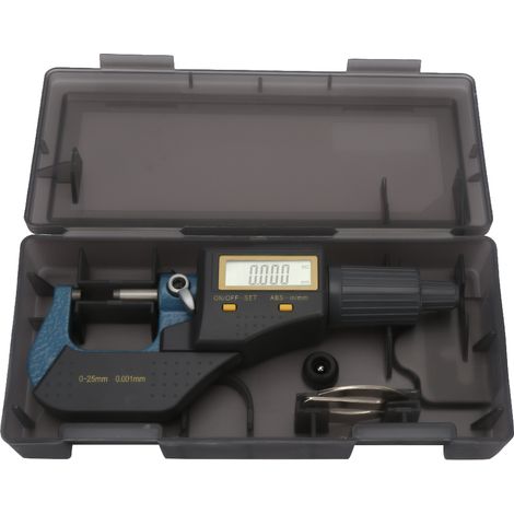 Outil de mesure d'étrier, micromètre électronique à écran LCD 0-25 mm pour réparer le diamètre extérieur (1/5)