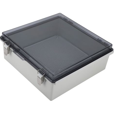 IP67 wasserdichte Anschlussdose mit transparentem Deckel und Edelstahlhaken, wasserbeständige elektrische Anschlussdose für den Außenbereich (1/5)