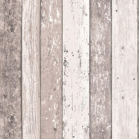 Wood Effect Panels Blush Wallpaper Grandeco Pink Rustic Modern Contemporary (1/3)