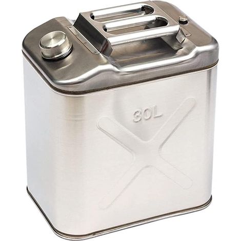 Bidon Carburant Métal 30L - Acier Laminé À Froid - Réservoir Essence Diesel Étanche - Pour Voyage Camping Auto (1/5)