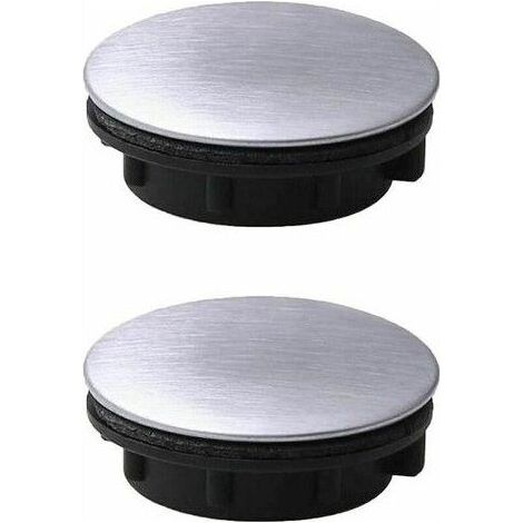 Cache-trou d'évier en acier inoxydable, bouchon obturateur pour robinet de salle de bain et cuisine (trou d'installation pour (1/5)