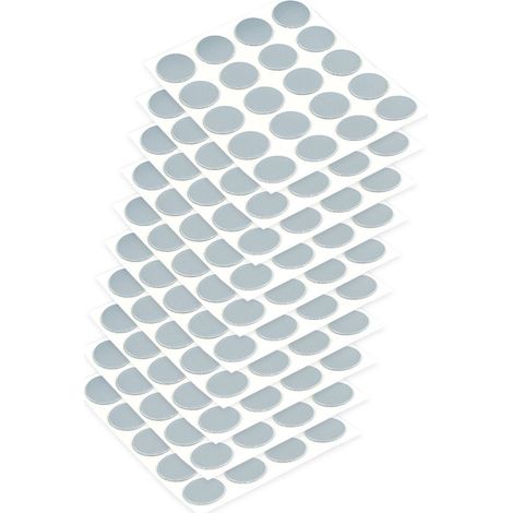 Emuca - Tappo coprivite adesivo, Ø13mm, Grigio, Confezione di 200 pezzi (1/4)