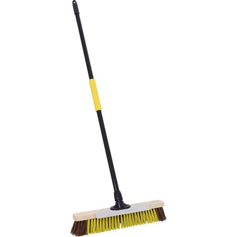 Bulldozer Dual Fill Bass/PET Broom with Metal Handle 18in