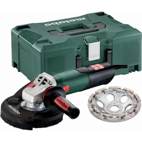 Amoladora de renovación RSEV 17-125 - caja Metabox + campana de succión de muela de copa de diamante METABO (1/3)
