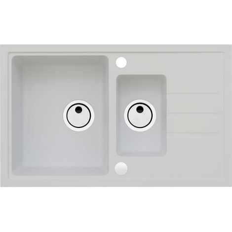 Alveus Intermezzo - Fregadero de granito 78x48 cm, arctic 1117051