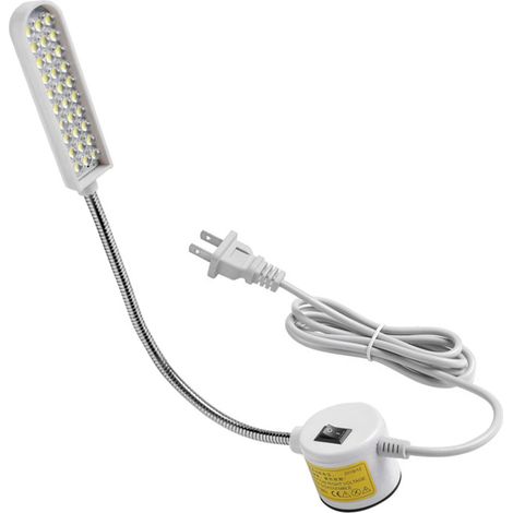 Lampe LED pour machine à coudre 3W à aimant puissant, lampe de table avec 30 LED, prise US 110-220V (1/5)
