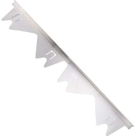 2 paires de cache-joints en acier inoxydable pour cuisinière, réglables de 35 à 70 cm (13,78 à 27,56 po), faciles à nettoyer, couleur argent. (1/5)
