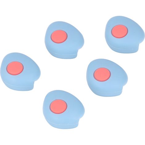 Lot de 5 protections d'angle pour meubles, tables et plans de travail, sécurité enfants, bleu (1/5)