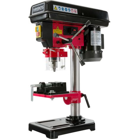 AREBOS Tischbohrmaschine 500W mit Laser und inkl. Schraubstock (1/5)