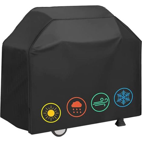 Housse de barbecue Basetbl 145 x 61 x 117 cm – Tissu Oxford 210D imperméable, anti-UV et anti-poussière – Avec sac de rangement (1/5)