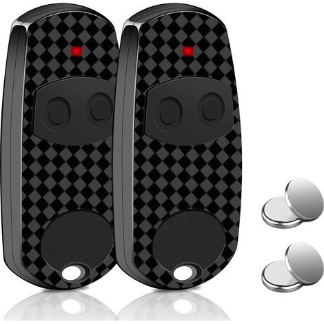 Lot de 2 Télécommandes Portail - 433,92MHz 2 Canaux - Compatible CAME TOP432EV - 2 Piles Supplémentaires Incluses (1/5)