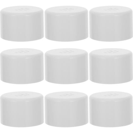 Bouchons et adaptateurs pour tuyaux en PVC, 30 pièces, blancs, pour projets de bricolage. (1/5)