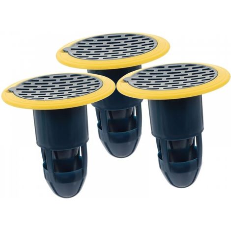 3 Pièces Déodorant Pour Siphon De Sol Dissolvant Crépine D'évier Évacuation Prise Bouchon Couvercle De Drain De Lavabo De Salle De Bain Salle De Bains Égouttoirs Drains Abdos Blue (1/5)