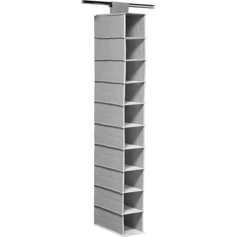 Premier Housewares Grey and White Trim Shoe Organiser