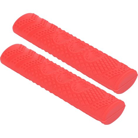 Manchon de protection universel en silicone antidérapant pour levier de frein à main de vélo (rouge) (1/5)