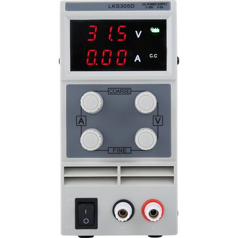 Alimentation CC réglable LODESTAR 30 V/5 A avec affichage du courant et de la tension (LKS305D AC110 V, prise US) (1/5)