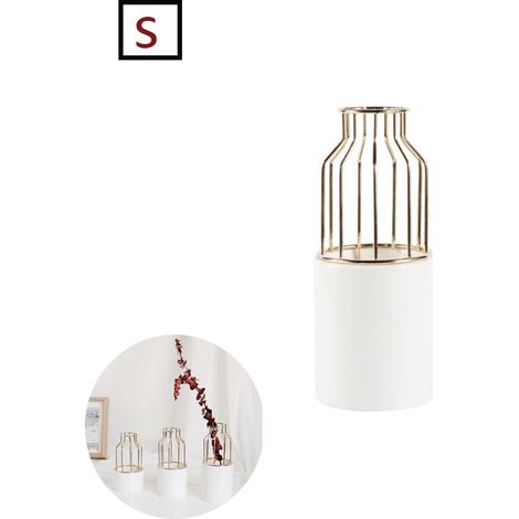 Support Pour Vase - Support Métallique Géométrique Avec Tube À Essai En Verre Borosilicaté - Pour Décoration Intérieure Extérieure - 1 Pièce (1/5)