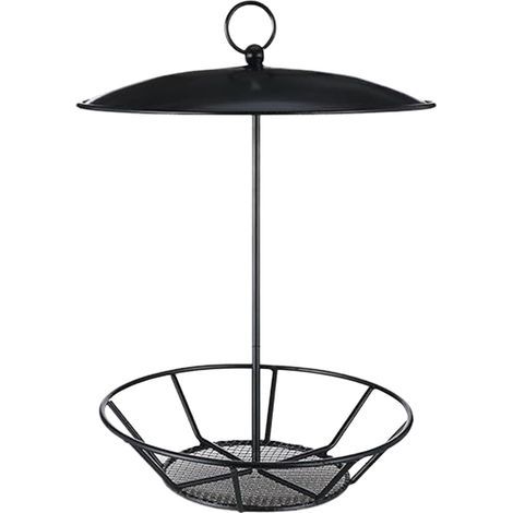 Robustes und wasserfestes Vogelhäuschen aus Metall im rustikalen Stil mit stabiler Aufhängevorrichtung. Ideal für den Außenbereich: Garten, Balkon, Terrasse, Hof und zur Vogelbeobachtung. (1/5)