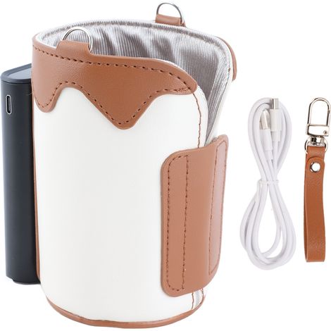 Soavoa Housse Chauffante Biberon Numérique Rechargeable Portable Température Constante 40-60°C pour Bébé 1 Pièce (1/4)