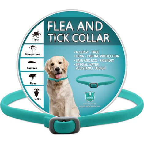 Collier Anti Puces - Pour Chat - Résistant À L Eau - À Base D Huiles Essentielles Naturelles - Réglable - 1 Pièce (1/5)