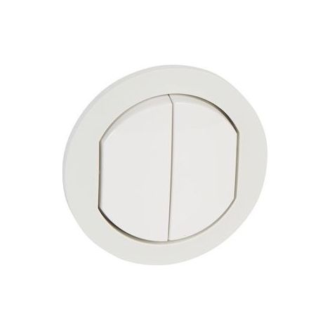 Legrand 067802 Copripresa doppio Céliane IP44 per codice articolo 067001 o 067031 - Bianco