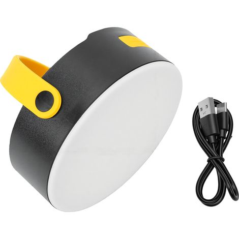 Lanterne solaire portable pour le camping, lampe de tente, 350 lumens, LED haute luminosité tricolore, batterie rechargeable, étanche à la pluie IPX4, utilisation facile d'une seule main, idéale pour (1/5)
