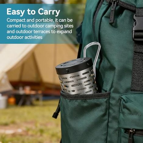 chauffage gaz camping Kit de chauffage pour réchaud à gaz Réchaud de Tente Accessoire de chauffage extérieur de jardin (1/5)