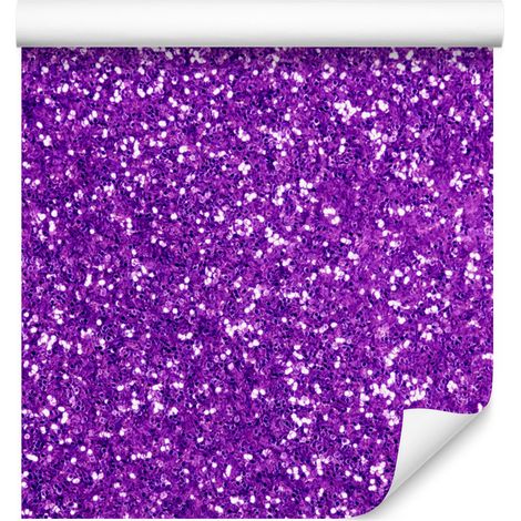 Papel pintado con purpurina violeta y lavanda, fondo violeta, 50x1000 cm. (1/5)