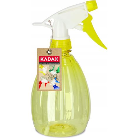 KADAX Pflanzenspritze aus Kunststoff, Sprüher, für Wasser, 0.5L, Gelb