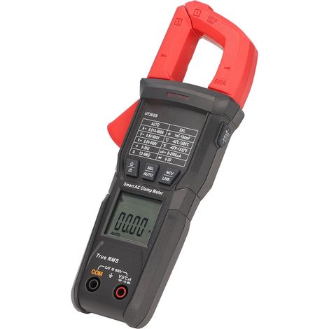 Pince ampèremétrique numérique multimètre intelligent pour test de tension et de résistance, ampèremètre AC/DC UT202S (1/5)
