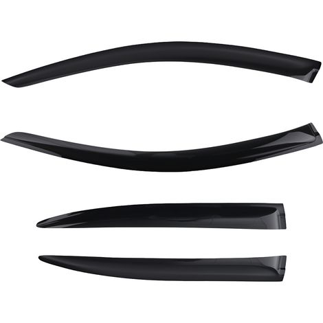 Door Window Wind Deflectors for SKODA Octavia 2004-2013 Outside Mount Black 4PCS (1/5)