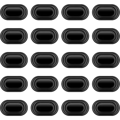 CSPARKV 20 Pièces Amortisseurs De Voiture Joints, Autocollants Insonorisants Pour Pare-Chocs De Voiture, Universel Anti-Collision Pare-Chocs Pour Absorption Chocs Isolation Phonique(Non Marqué) (1/4)