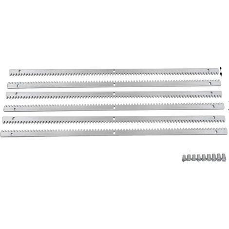 Rieles para apertura de puertas correderas, construcción de acero, compatibilidad versátil, color plata. (1/2)
