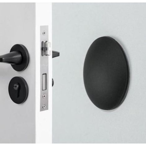 Grand autocollant anti-collision pour serrures intelligentes, poignées de porte, patins de protection en silicone pour portes de réfrigérateur et portes d'entrée, dispositif anti-collision (1/3)