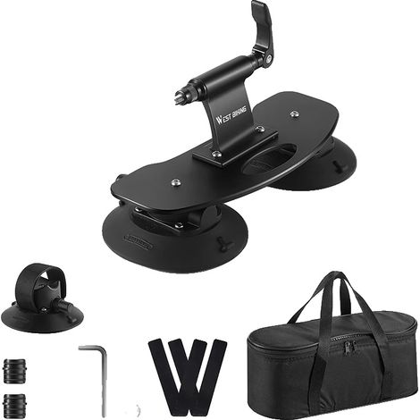 Support de toit pour vélo, porte-vélos à ventouse, design en alliage d'aluminium, 0719383 Une Vélo (1/2)