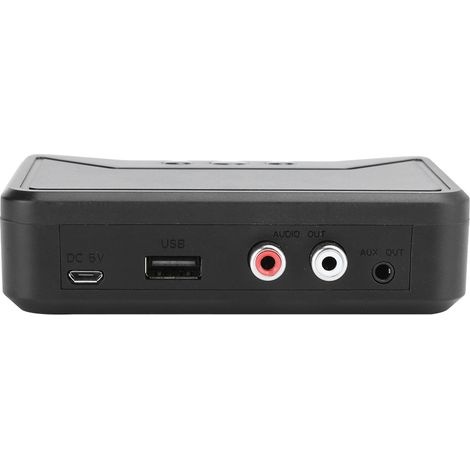 Récepteur Bluetooth 5.0 sans fil avec prise jack 3,5 mm, AUX, NFC et adaptateur audio stéréo USB 2RCA (1/5)
