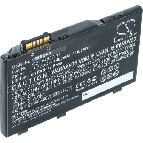 vhbw Batería recargable compatible con Motorola Symbol TC55 PDA (4400mAh, 3,7V, Li-Ion)