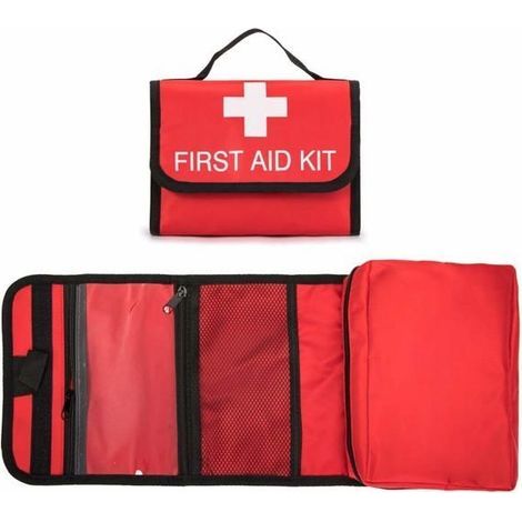 Leerer Erste-Hilfe-Kasten, kleiner roter Erste-Hilfe-Kasten, Outdoor-Reise-Rettungsset (C) (1/5)