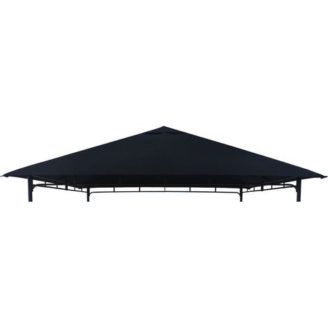 TrendLine Ersatzdach 2,95 x 2,95 m für Pavillon Como Schwarz Pavillondach (1/2)