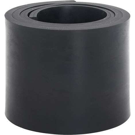 vidaXL Rubber Edge for Snow Plow Black 180x15x1 cm