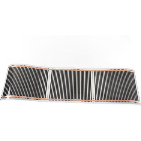 Elektrische Fußbodenheizungsmatte, 220 V, geräuscharm, große Größe für Zuhause, 25 x 95 cm / 9,84 x 37,4 Zoll (1/5)