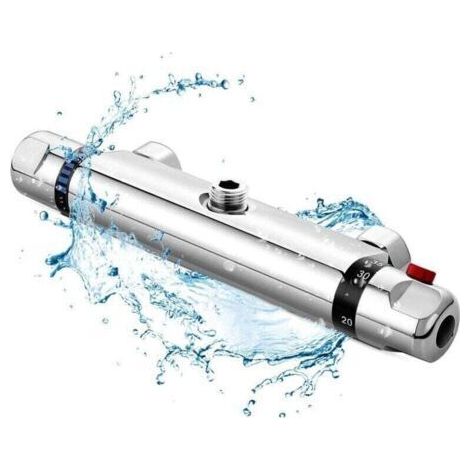 Robinet Thermostatique Baignoire en Laiton, Protection Sécurité Anti-Brûlure (1/4)
