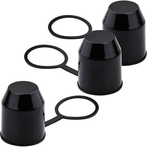 Lot de 3 capuchons de protection d'attelage de remorque avec anneau de verrouillage résistant aux intempéries et au lavage de (1/5)