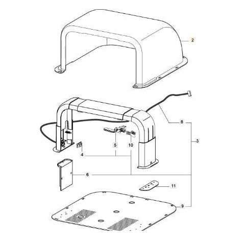 COPERTURA GARAGE ORIGINALE STIGA - 1126-1472-01